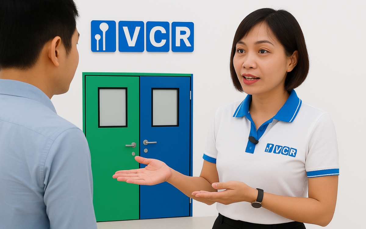Bảng giá mới nhất của cửa phòng sạch dùng trong nhà máy Mỹ phẩm
