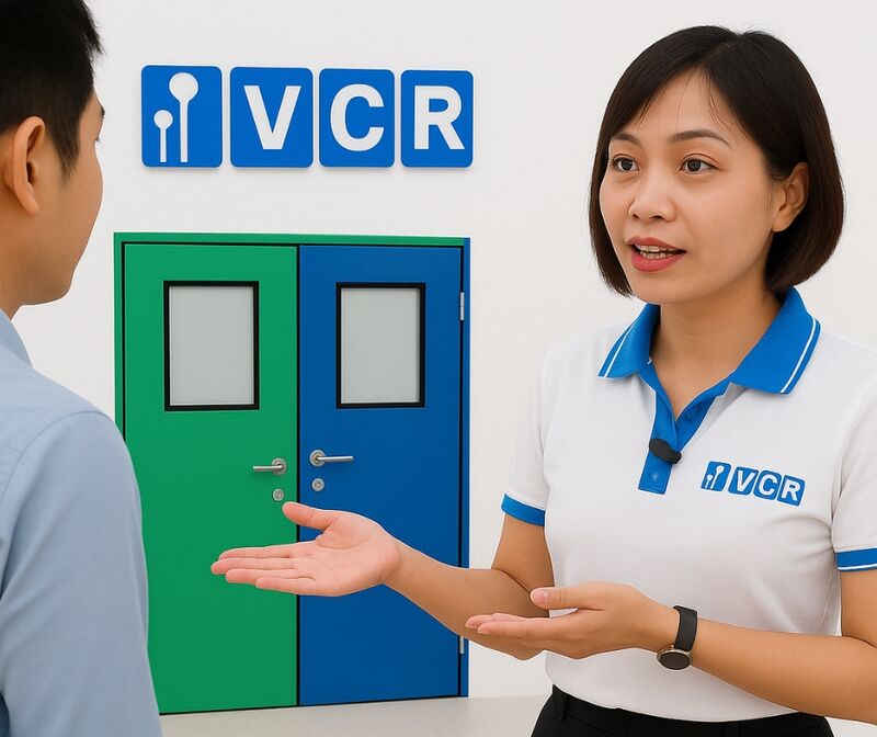 Bảng giá mới nhất của cửa phòng sạch dùng trong nhà máy Mỹ phẩm